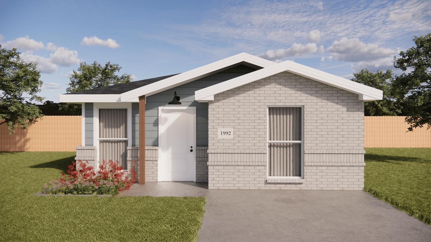 0850-01A Front Grey brick w Oxford blue vinyl