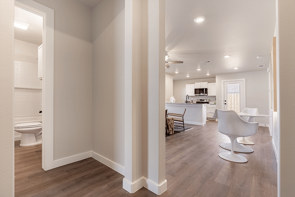 Entry way in the Priscilla, one of Betenbough's affordable houses for sale.