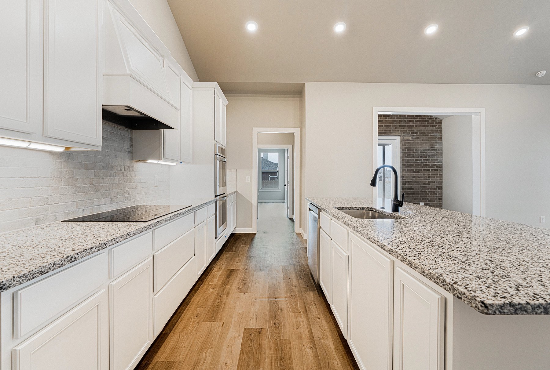Photo of kitchen in the Vanessa, one of Betenbough's big homes for sale.