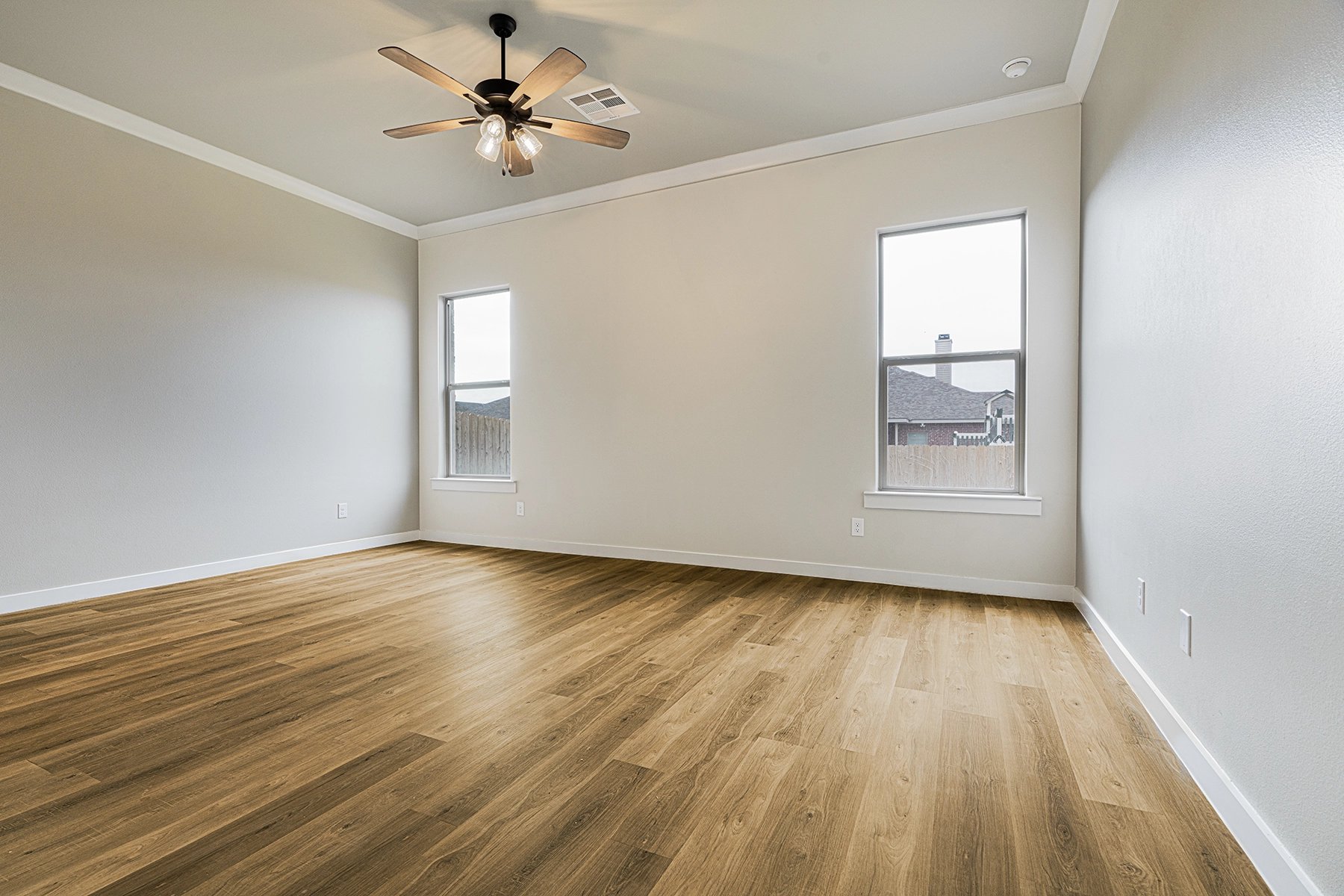 Photo of a bedroom in the Vanessa, a floor plan by Betenbough Homes, West Texas' #1 home builder.