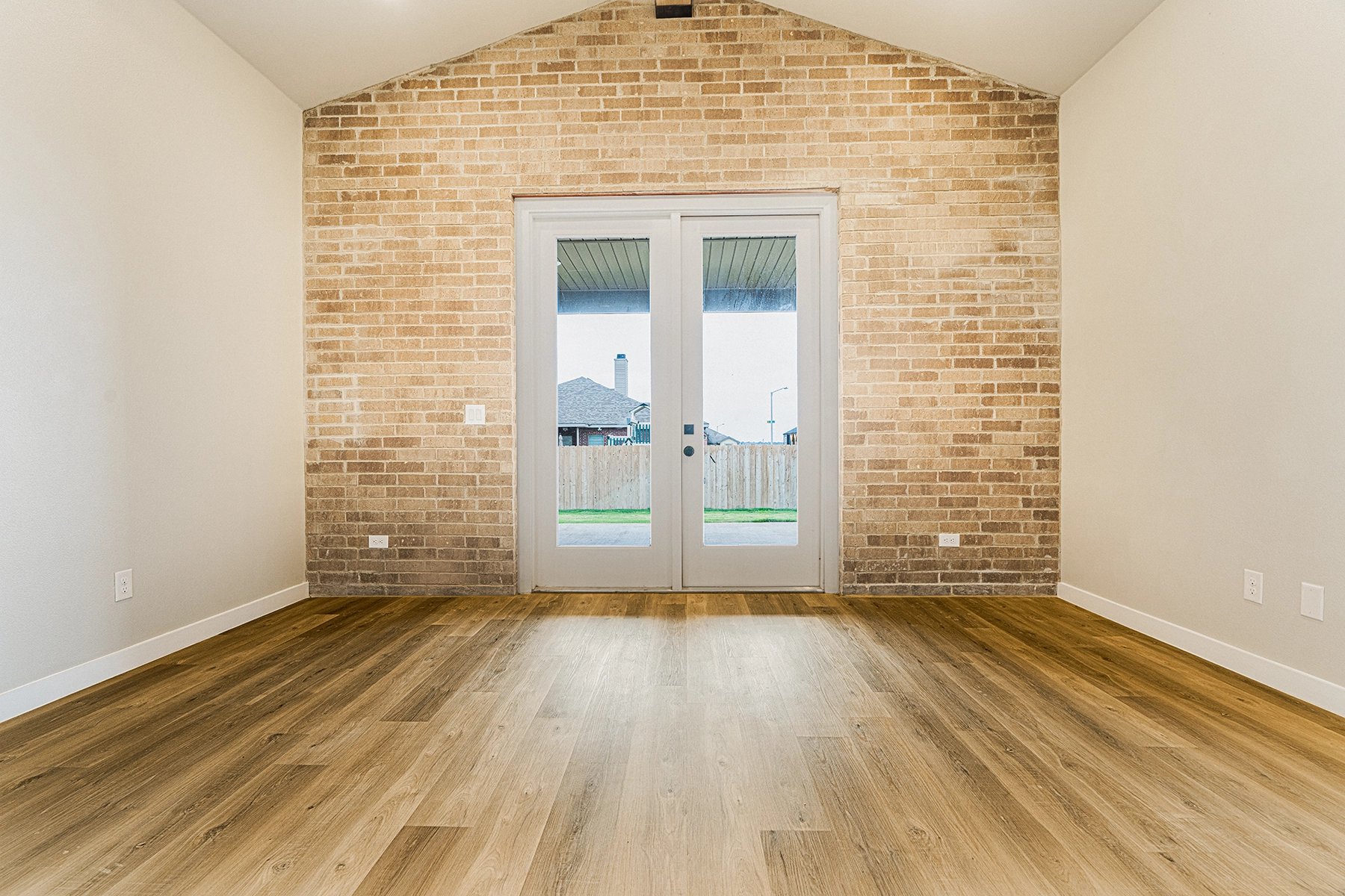 Photo of French doors in the Vanessa, a Betenbough Homes floor plan.