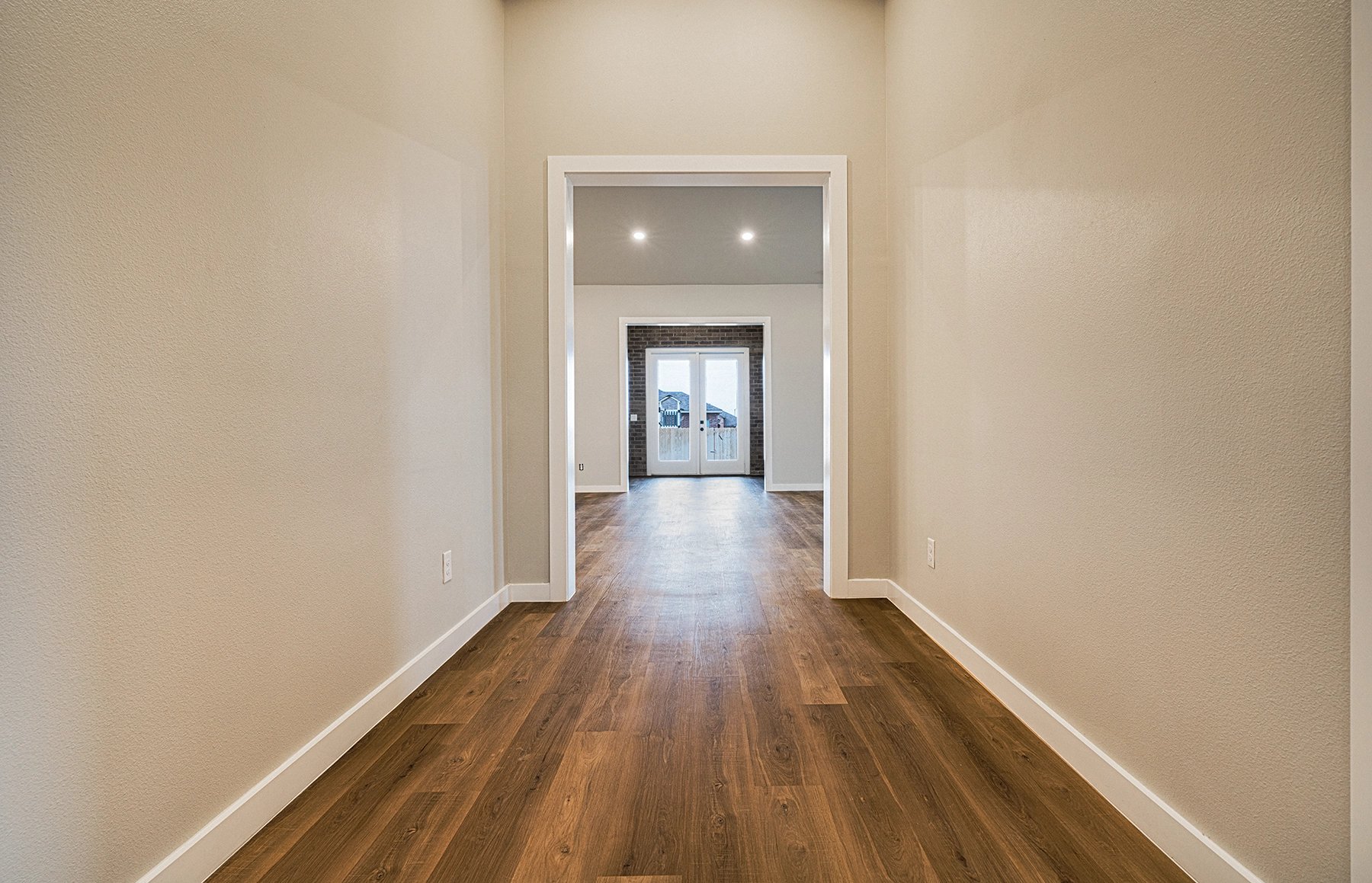 Photo of hallway in the Vanessa, a floor plan by Betenbough Homes, West Texas' #1 home builder.
