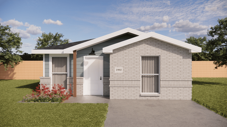 0850-01A Front Grey brick w Oxford blue vinyl