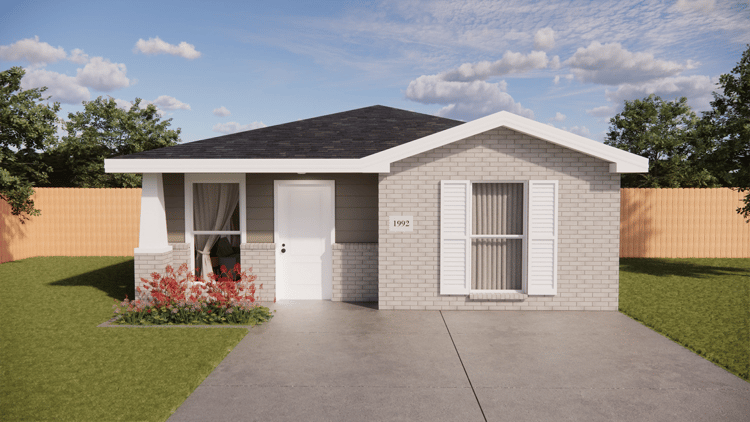 700-01 Right Front Grey Brick w Clay Vinyl