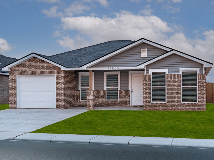 Exterior of the Florence, one of Betenbough Homes' affordable houses for sale.