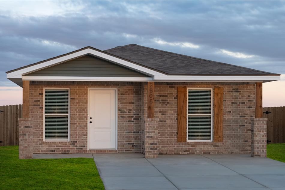 Charming Retreat Comp Exterior Photo of the Piper, a 700 sq ft, 1-bedroom, 1-bath Origin floor plan by Betenbough Homes, West Texas' #1 home builder.