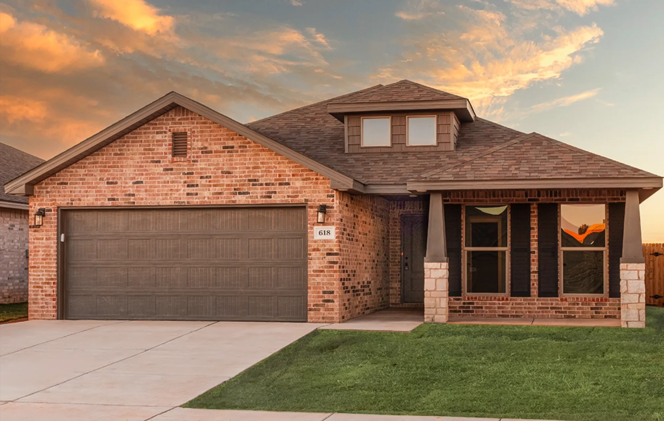 Exterior photo of the Kenlie, a 1,450 sq ft Betenbough Homes floor plan.