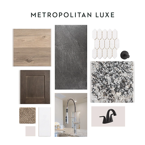 Photo of the "Metropolitan Luxe" package of Betenbough Homes' home design options.