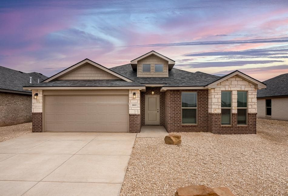 Property Taxes Comp Exterior photo of a Betenbough Homes floor plan with xeriscape in Midland, Texas.