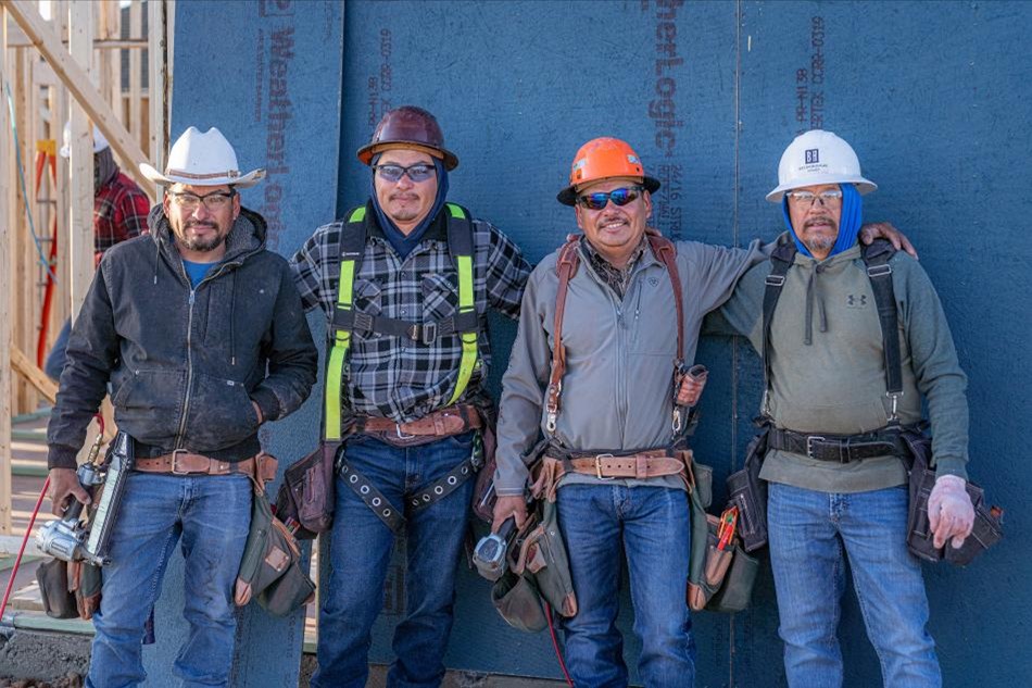Photo of some of Betenbough's trade partners, the talented individuals who carefully build our homes.